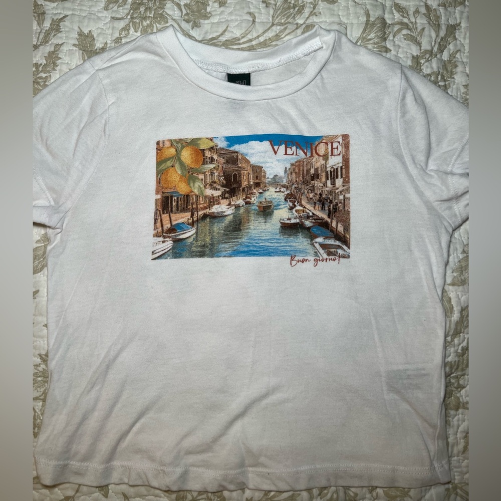 Baby Tee Crop Top Bundle, size small y2k Hollister Wild Fable Pink Floyd T Shirt - Picture 8 of 10